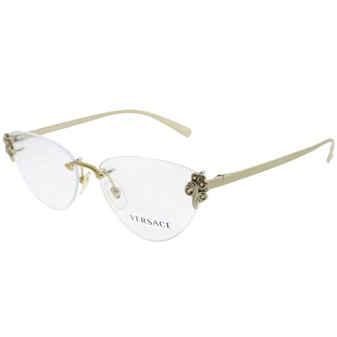 versace womens eyewear frames best price|Versace rimless glasses for women.